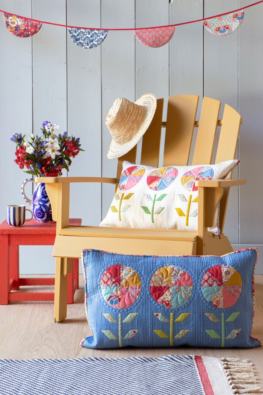 Tilda Patchwork Stoff Baumwolle - Jubilee - Farm Flowers Mustard